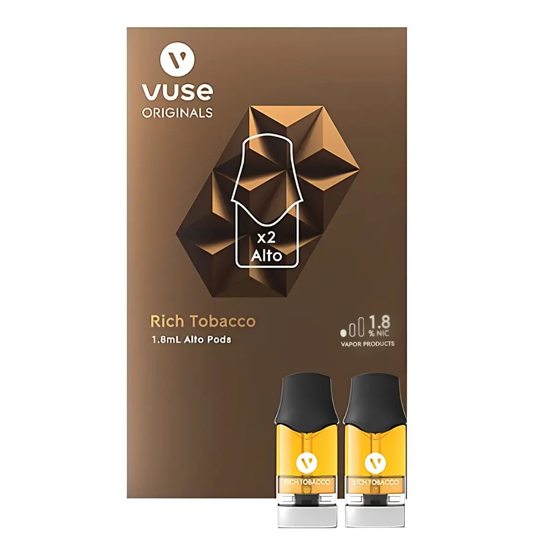 Vuse Alto Rich Tobacco Pods | 1.8% Nicotine Salt